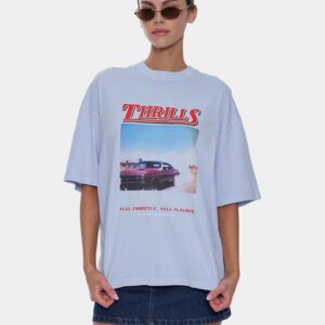 Womens Full Throttle Oversized T-Shirt