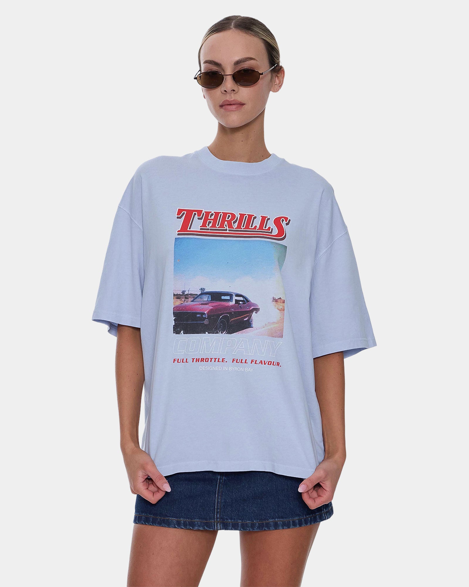 Womens Full Throttle Oversized T-Shirt