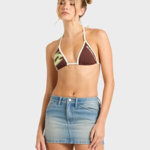 Womens Funster Denim Mini Skirt