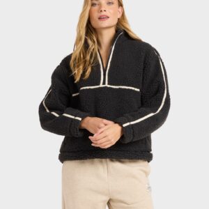 Womens Getting Warm Pullover Fleece Top