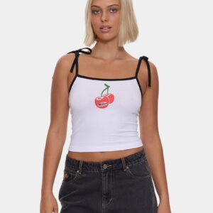 Womens Glazed And Confused Ties Tank Top