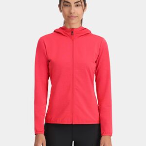 Womens Gridweb Zip Up Hoodie