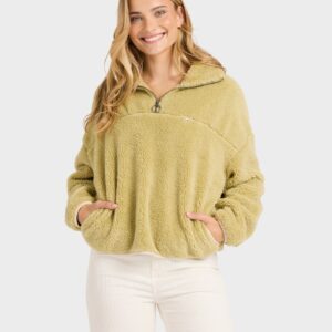Womens Groovin Half Zip Fleece Top