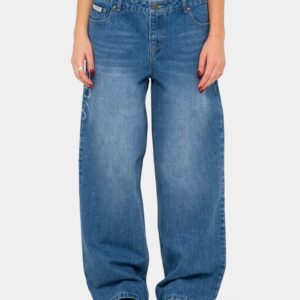 Womens He Ghosted Bethany Baggy Denim Jeans