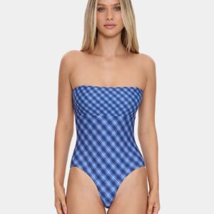 Womens High Speed Check String One Piece Womens High Speed Check String One Piece