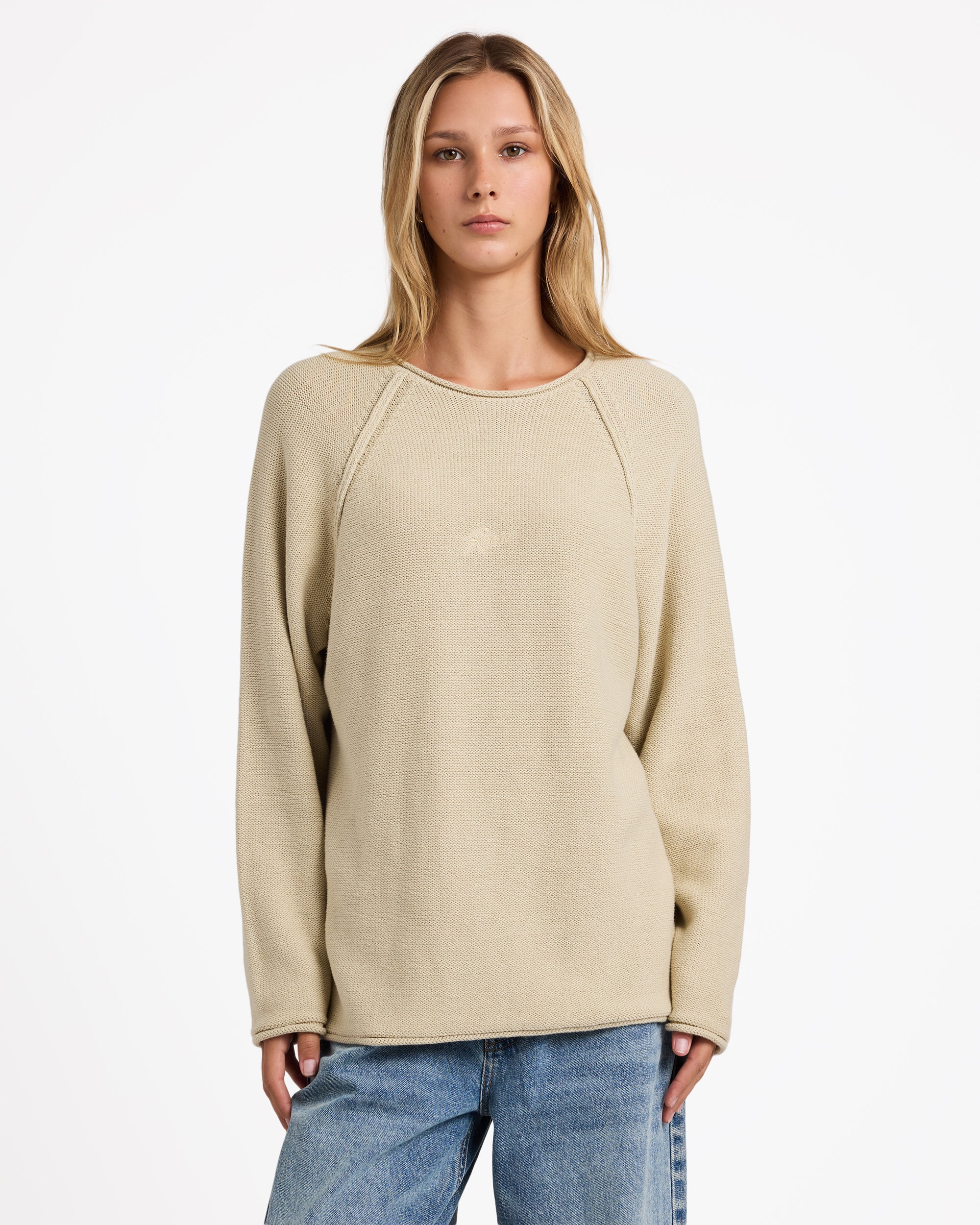 Womens Ivy Raglan Crew Neck