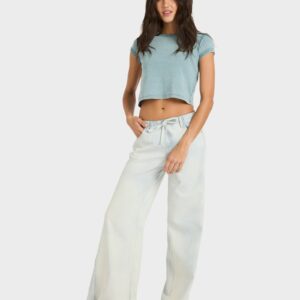 Womens Jade Saltwashed Wide-Leg Pants Womens Jade Saltwashed Wide-Leg Pants