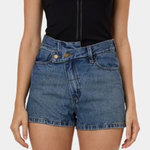 Womens Kai Wrap Denim Shorts