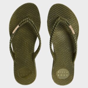 Womens Kick Back Metallic Thongs