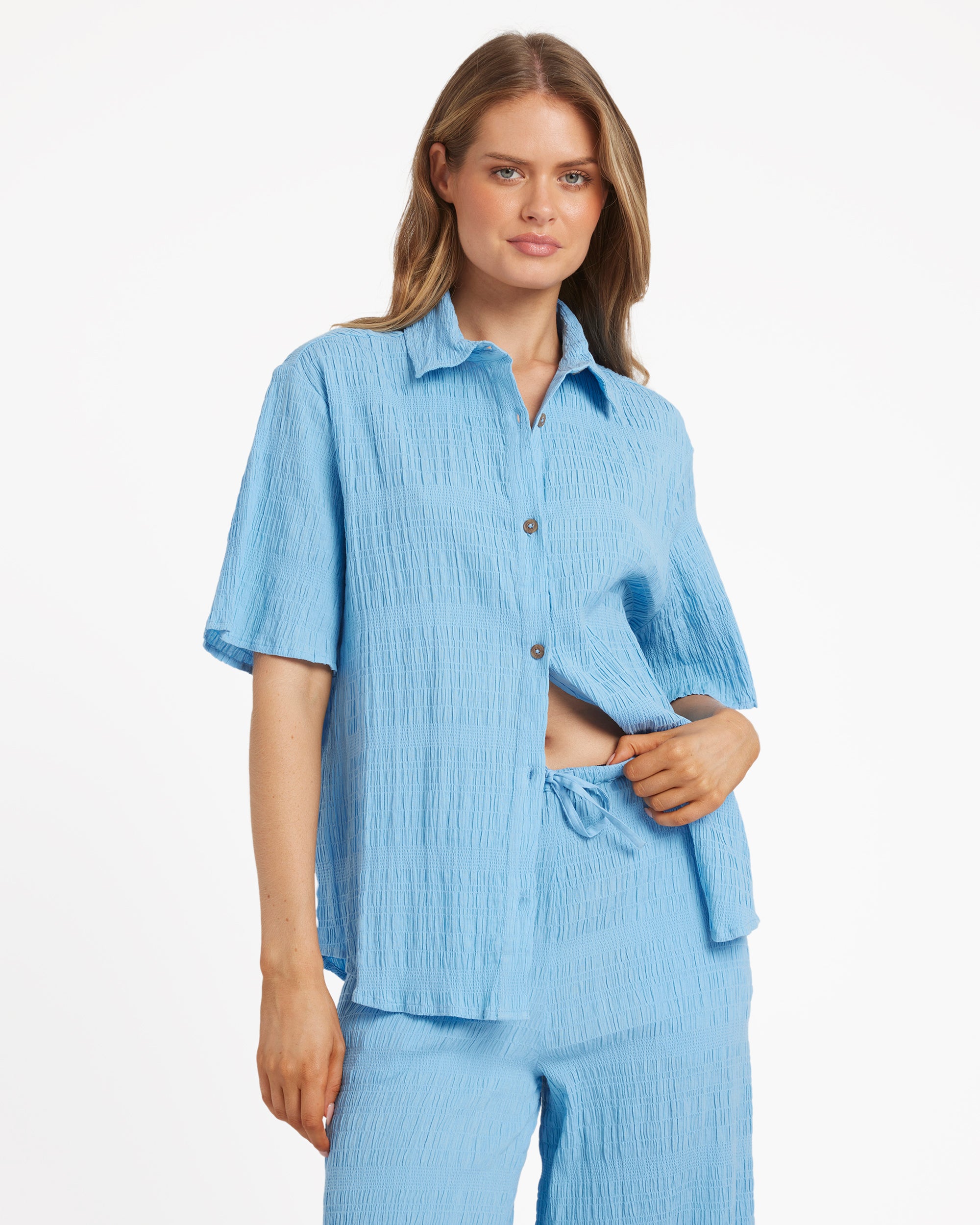 Womens Laura Oversized Short Sleeve Shirt