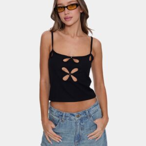 Womens Lela Cut Out Tank Top