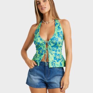 Womens Lime Crush Halter Top