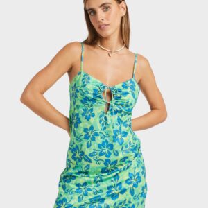 Womens Lime Crush Midi Dress