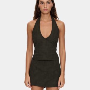 Womens Lost Control Halter Tank Top