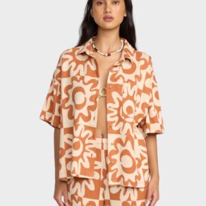 Womens Lost Waves Short Sleeve Shirt