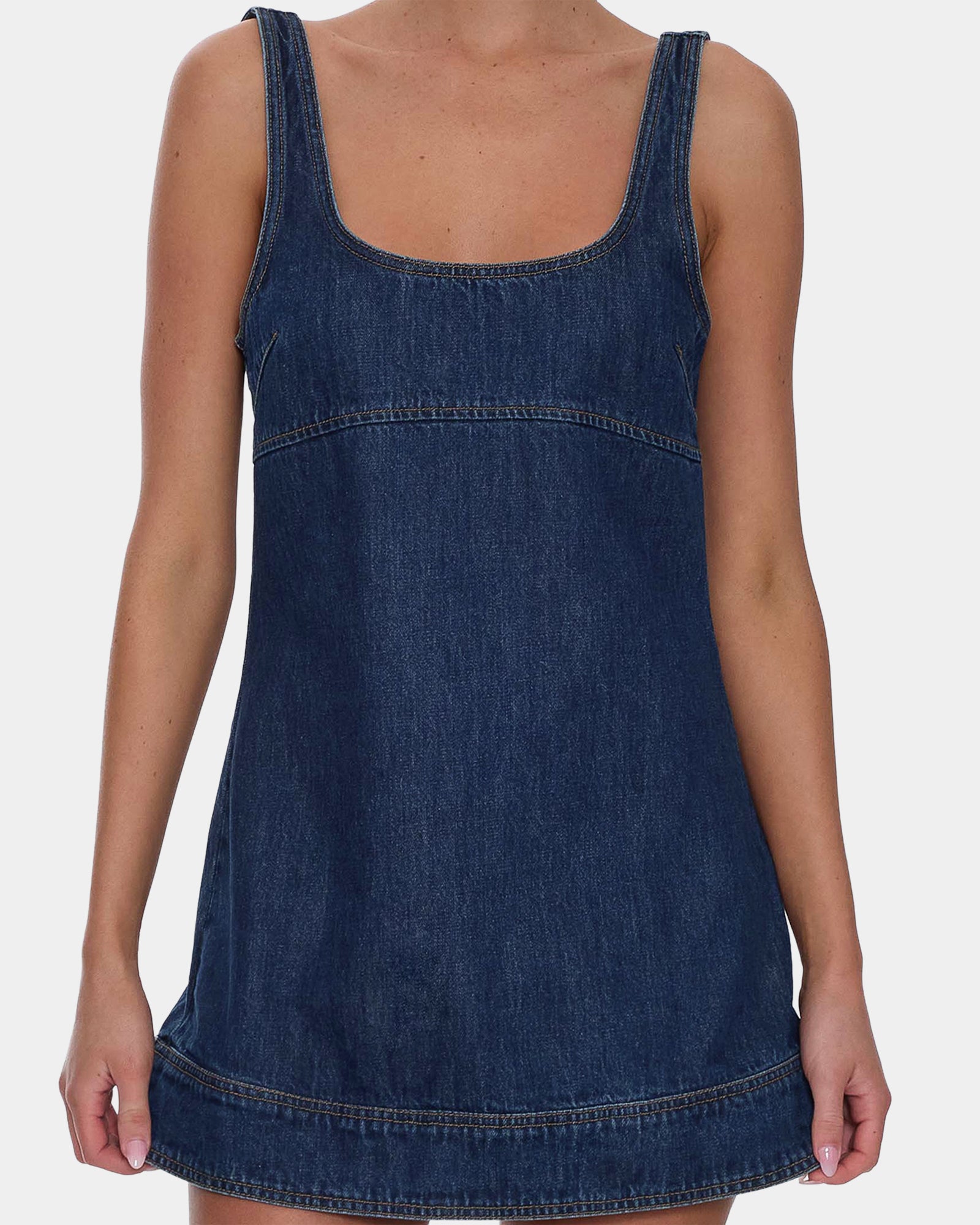 Womens Luciana Denim Mini Dress