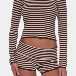 Womens Mackenzie Knit Booty Elastic Waist Shorts