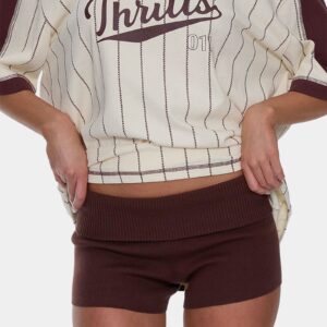 Womens Mackenzie Knit Booty Elastic Waist Shorts