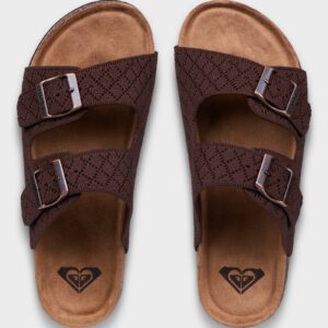 Womens Mannae Buckle Slides