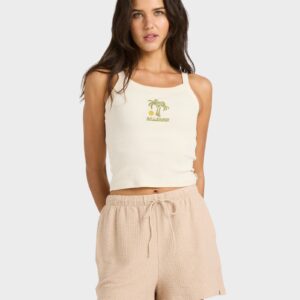 Womens Maya Elastic Waist Shorts