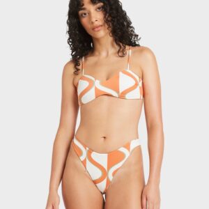 Womens Mind Map Reversible Bralette Bikini Top