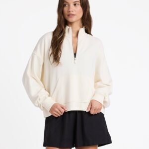 Womens Movin Up Half Zip Fleece Jumper