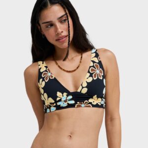 Womens Nostalgic Feel Elongated Tri Bikini Top