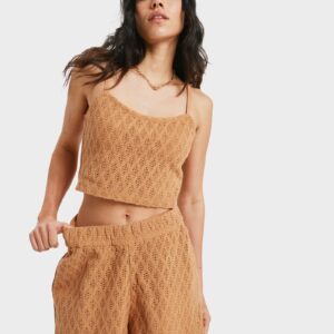 Womens Ocean Sound Elastic Waist Shorts Womens Ocean Sound Elastic Waist Shorts