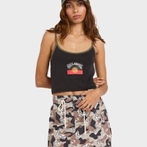 Womens OTIS Flag Cropped Tank
