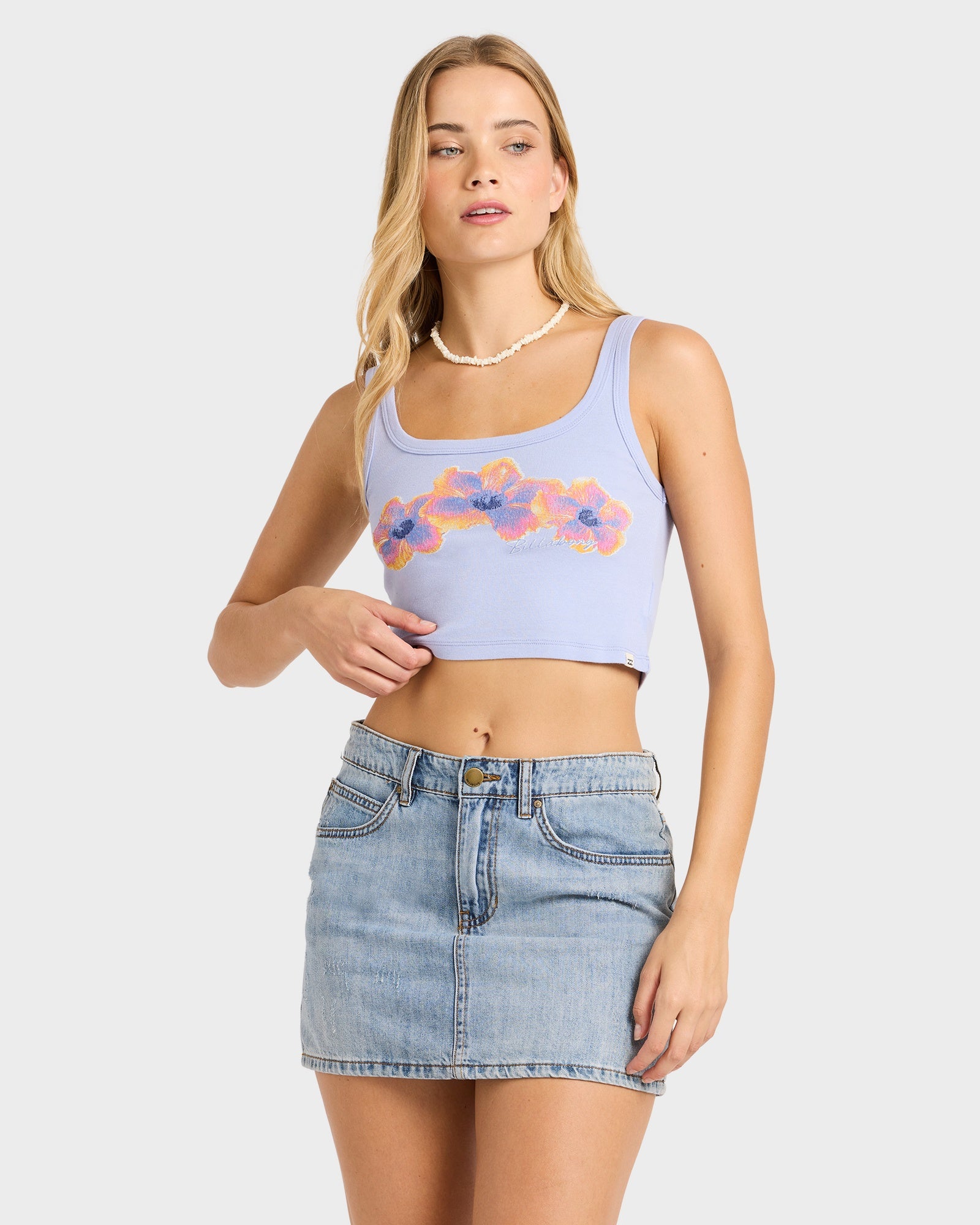 Womens Paradise Trio Cropped Tank