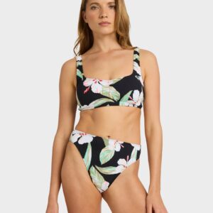 Womens Printed Essentials Bralette Bikini Top Womens Printed Essentials Bralette Bikini Top