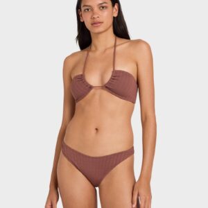 Womens Pucker Bandeau Bikini Top