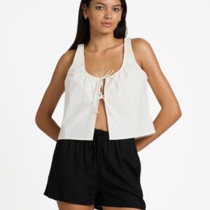 Womens Raya Elastic Waist Shorts