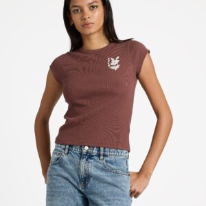 Womens Ribbed Slim T-Shirt