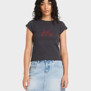 Womens Ribbed Slim T-Shirt