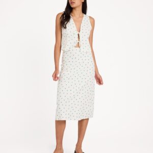 Womens Rose Bud Annika Midi Skirt