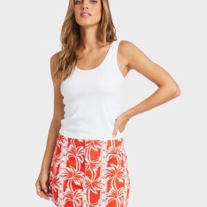 Womens Row Of Palms Mini Skirt