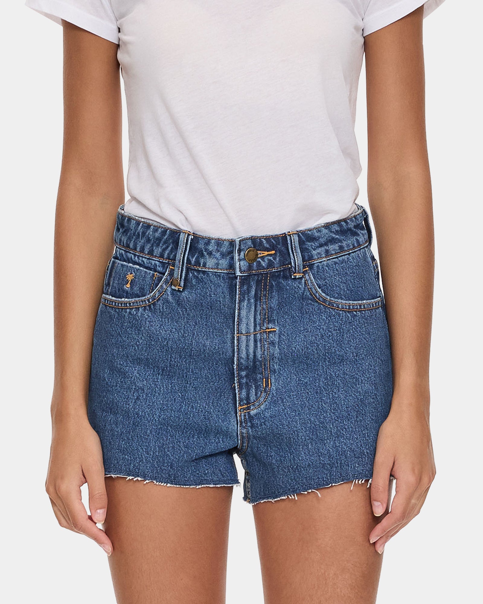Womens Sadie High Rise Micro Denim Shorts
