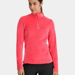 Womens Shimmer Bug Half Zip Fleece Jumper