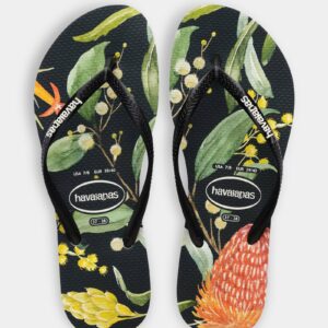 Womens Slim Bush Flower Thongs