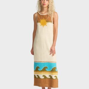 Womens Solar Babe Midi Dress