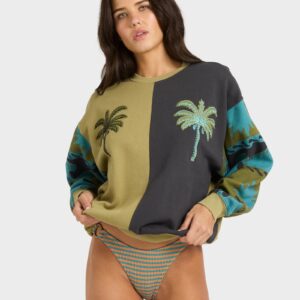Womens Split Palm Crew Neck