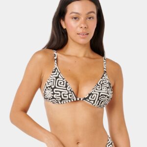 Womens Sunset Jacquard Fixed Tri Bikini Top