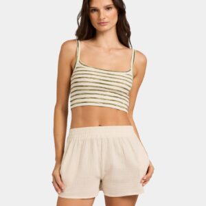 Womens Traverse Stripe Crop Tank