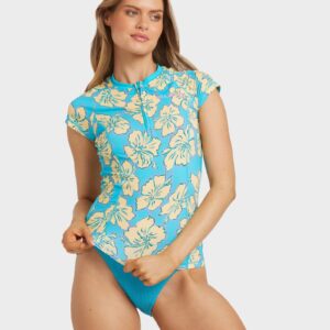 Womens Tropic Shift Short Sleeve Rash Vest