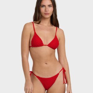 Womens Twisted Tides Mini Triangle Bikini Top