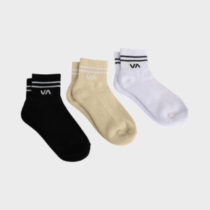 Womens VA Mini 3 Pack Crew Socks