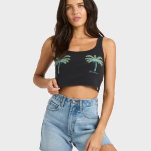 Womens Vacation Soil Cropped Tank