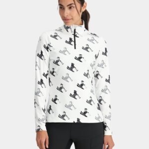 Womens Vivid Half Zip Jumper