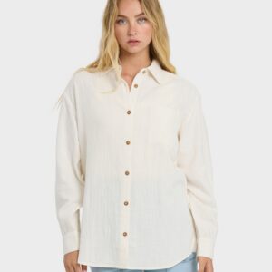 Womens Wanderer Long Sleeve Button-down Shirt